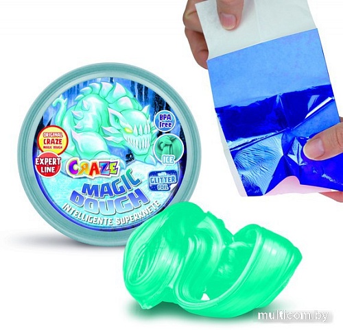 Тесто для лепки Craze Magic Dough Попрыгунчик Лед 34903.A (голубой)