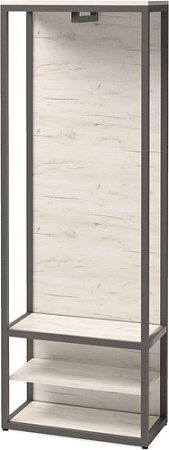 Стенка Millwood Neo Loft ML-1 Л (дуб белый Craft/металл черный)