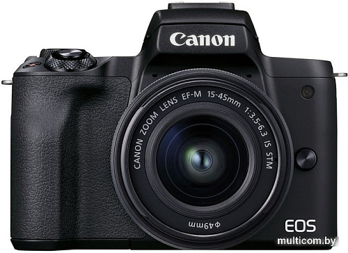 Беззеркальный фотоаппарат Canon EOS M50 Mark II Kit EF-M 15-45mm f/3.5-6.3 IS STM (черный)