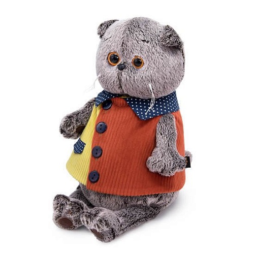 Классическая игрушка BUDI BASA Collection Басик в вельветовом жилете Ks22-198 (22 см)