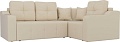 Угловой диван Mebelico Кембридж угловой 108829 (правый, экокожа, бежевый)