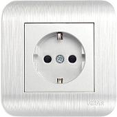 Розетка Luxar Deco 10.025.03 (серебристый)