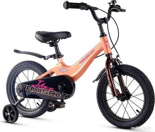 Детский велосипед Maxiscoo Jazz Стандарт Плюс 14 2025 MSC-J1441 (пудра, разобранный)