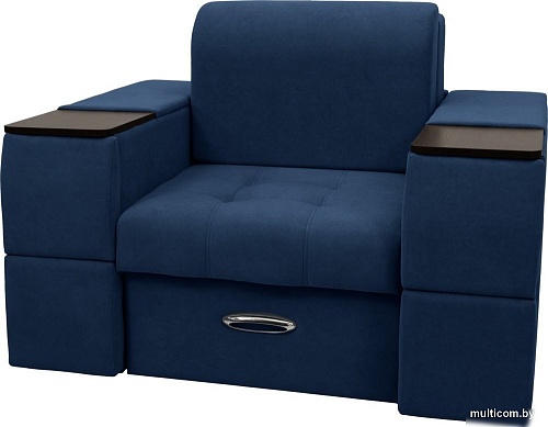 Сириус Лидер-13 ППУ 135x110 (Eva 22 велюр синий)