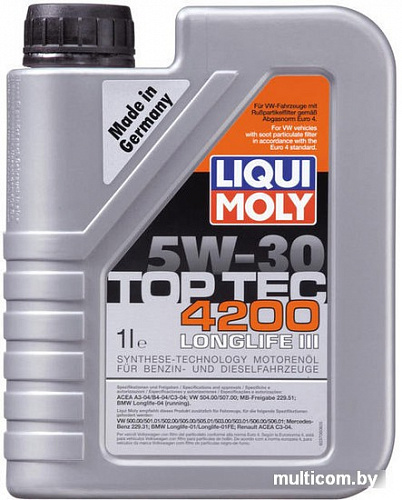 Моторное масло Liqui Moly TOP TEC 4200 5W-30 1л