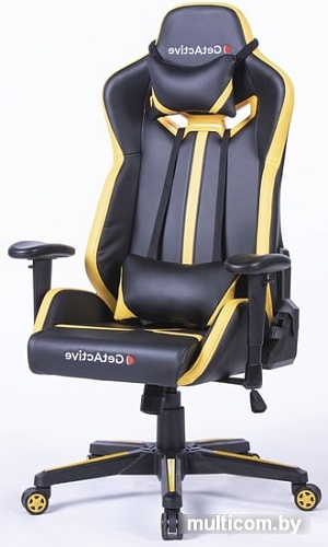 Кресло LoftyHome Day-off (черный/желтый)