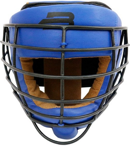 Cпортивный шлем BoyBo Flexy BP2005 с металлической решеткой (M, синий)