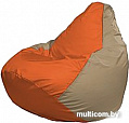 Кресло-мешок Flagman Груша Мега Super Г5.1-30 (оранжевый/темно-бежевый)