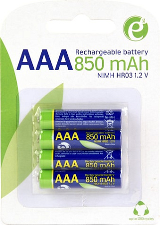 Аккумулятор Cablexpert AAA 850mAh 4 шт. EG-BA-AAA8R4-01