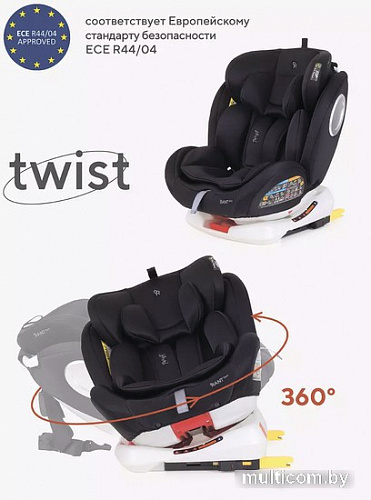 Детское автокресло Rant Basic Twist Isofix YC06 (черный)