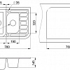 Кухонная мойка Granula 7803 (шварц)