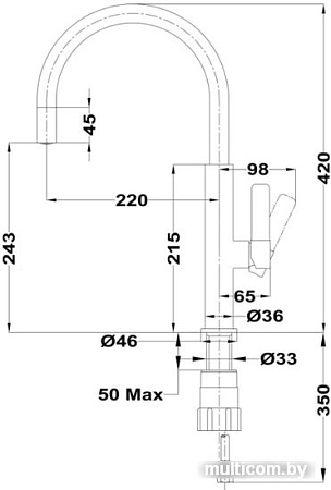 Смеситель TEKA Maestro 116030024