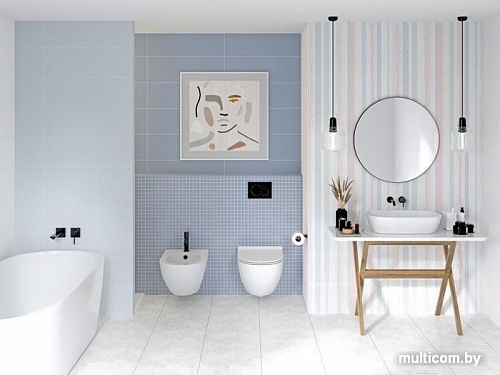 Керамическая плитка Meissen Тренди TYU041 (250x750, голубой)