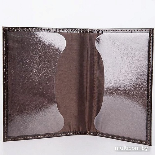 Обложка для паспорта Poshete 604-028ET-BRW (коричневый)