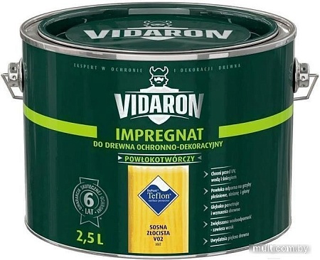 Пропитка Vidaron Impregnant V02 2.5 л (золотистая сосна)