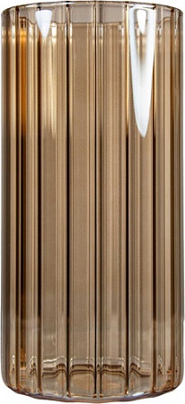 Ваза Элетех Тубо 10x20 4840900095 (рифленый янтарный)