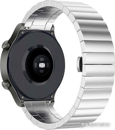 Браслет Rumi Snake металлический блочный 20 мм (серебристый)