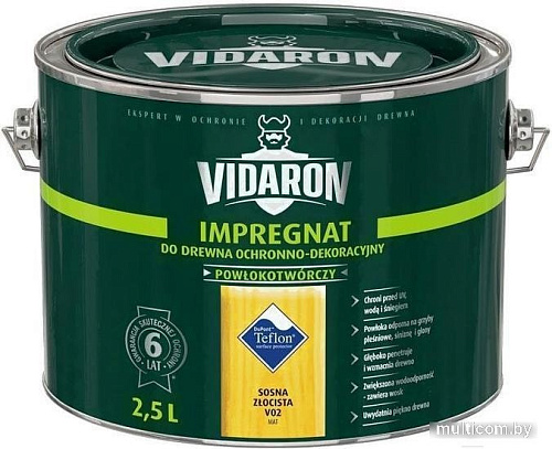 Пропитка Vidaron Impregnant V02 2.5 л (золотистая сосна)