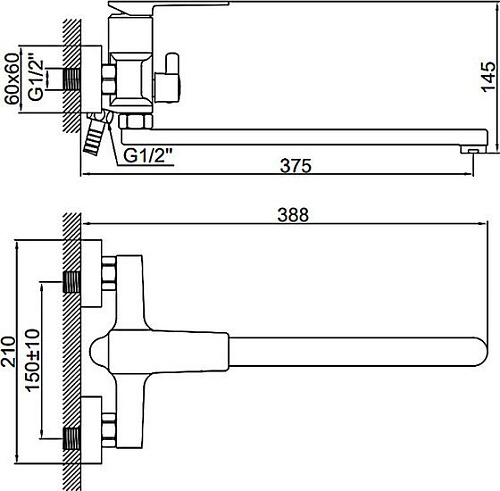 Смеситель Ledeme L2278B