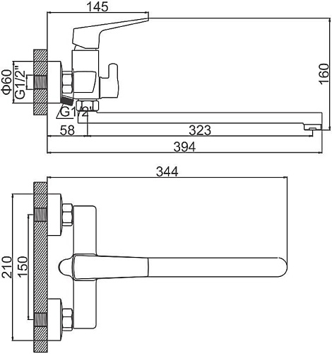 Смеситель Ledeme L2281B