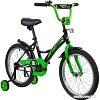 Детский велосипед Novatrack Strike 18 2020 183STRIKE.BKG20 (черный/зеленый)