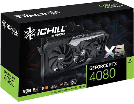 Видеокарта Inno3D GeForce RTX 4080 16GB iChill X3 C40803-166XX-187049H