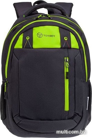 Школьный рюкзак Torber Class X T5220-22-BLK-GRN