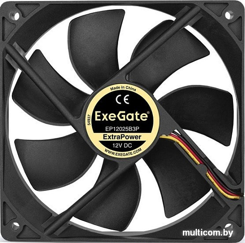 Вентилятор для корпуса ExeGate ExtraPower EP12025B3P EX283386RUS