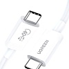 Кабель Ugreen US506 40113 USB Type-C - USB Type-C (0/.8 м, белый)