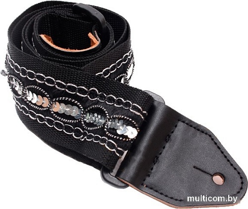 Ремень для гитары J&H BG-122 (золотой узор)