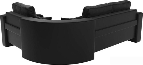 Угловой диван Mebelico Кембридж угловой 108832 (правый, экокожа, черный)