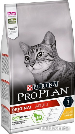 Сухой корм для кошек Pro Plan Original Adult OptiRenal с курицей 1.5 кг