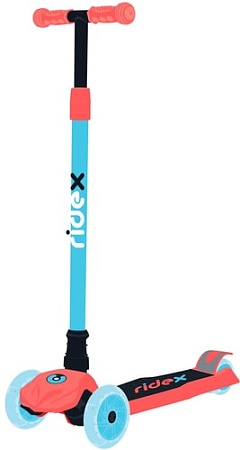 Самокат Ridex Chip (голубой/коралловый)