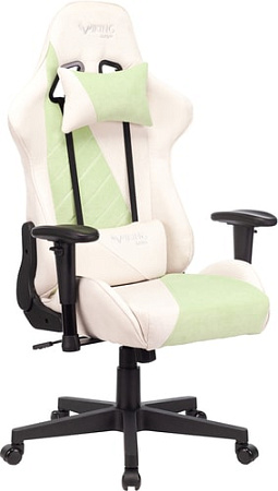 Кресло Бюрократ VIKING X Fabric (белый/зеленый)