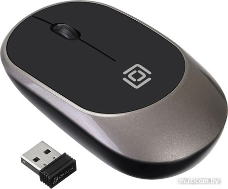 Мышь Oklick 535MW (черный/серый)