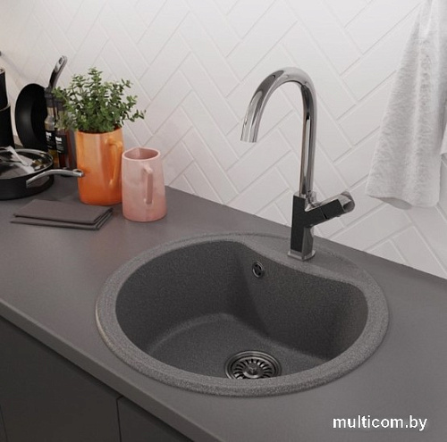 Кухонная мойка Mixline ML-GM09 551798 (темно-серый)