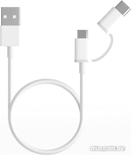 Кабель Xiaomi micro USB, USB Type-C - USB 1 м