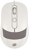 Мышь Oklick 310M (белый/серый)