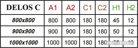 Душевой поддон Radaway Delos C 90x90 [SDC0909-01]