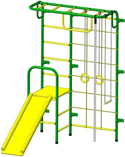 Детский спортивный комплекс Пионер С107М (зеленый/желтый)