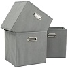 Набор коробок для хранения Home One 385555 (3шт, серый)