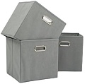 Набор коробок для хранения Home One 385555 (3шт, серый)