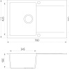 Кухонная мойка TEKA Clivo 45 B-TQ Оникс [40148000]