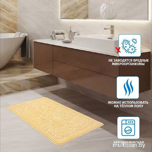 Коврик для ванной Shahintex РР 50x80 (кремовый)