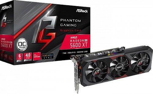 Видеокарта ASRock Radeon RX 5600 XT Phantom Gaming D3 OC 6GB GDDR6