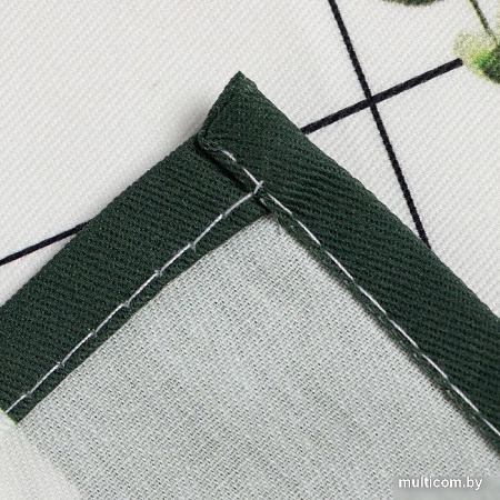 Полотенце Этель Flora вид 2 7561823 (белый/зеленый/оранжевый)