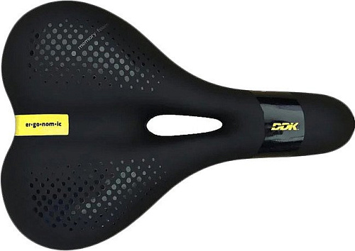 Седло DDK MTB D391MF (черный/серый/желтый)