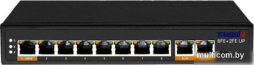 Неуправляемый коммутатор TRASSIR TR-NS1110-120-8PoE