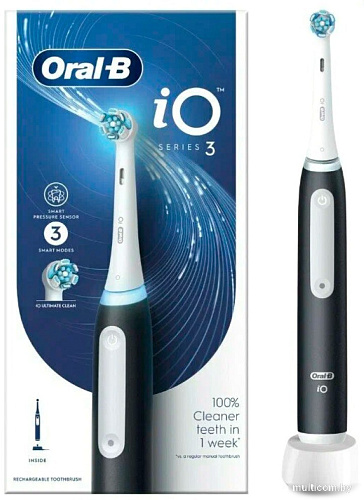 Электрическая зубная щетка Oral-B iO 3 iOG3.1A6.0 (черный)