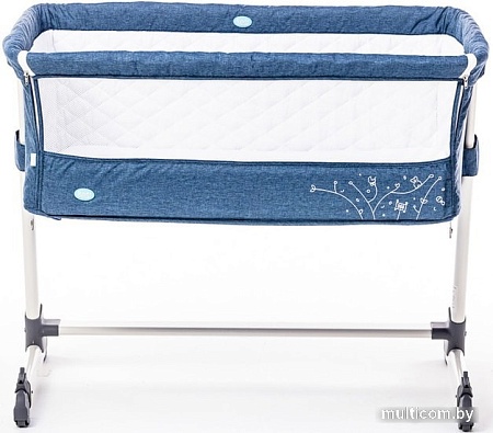 Приставная детская кроватка Nuovita Accanto (темно-синий)